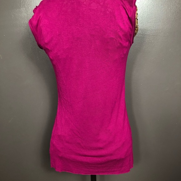 She Said Small Pink With Black Lace Top Cap Sleeve - Picture 5 of 7